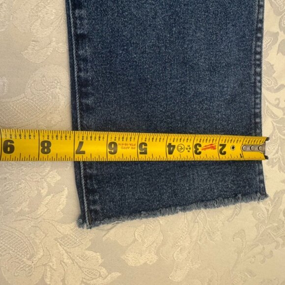 Kut From The Kloth Sz 10 High Rise Chrissie Fab Ab Straight Leg Distressed Jeans - Picture 7 of 9